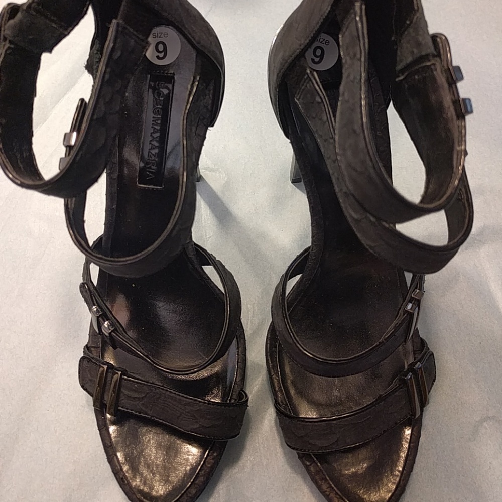 Bcbgmaxazria Denize Glazed Python Sandals 7.5 - image 8